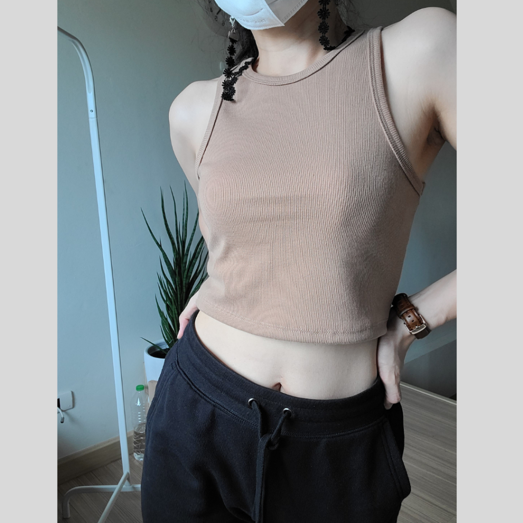 Sieun – เสื้อกล้ามครอป 16สี มีไซต์ XS-XL แขนกุด ผ้าร่อง ทรงสวย  SI002 Luca crop ราคา ถูกที่สุด ดีลบีเคเค แกลเลอรีภาพที่ 5