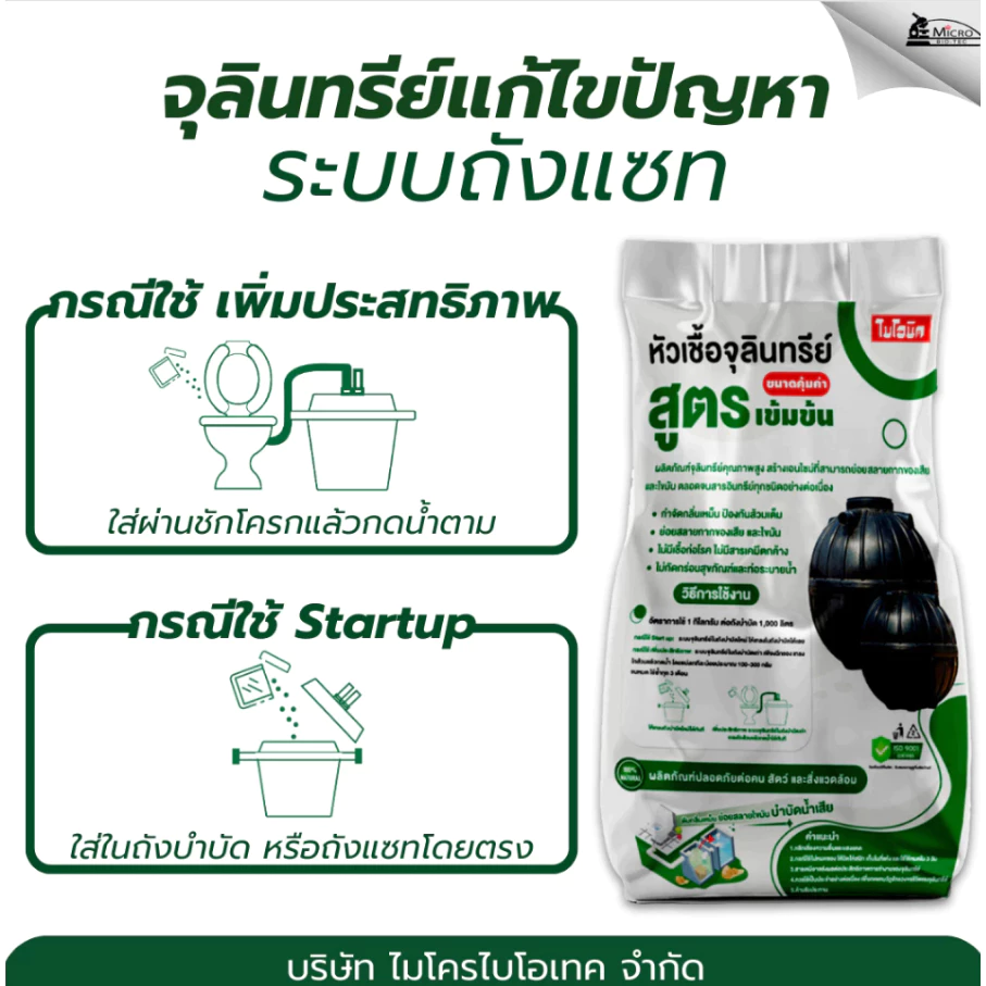 ไบโอนิค หัวเชื้อจุลินทรีย์ (สูตรเข้มข้น)* ย่อยสลายกากของเสีย ป้องกันส้วมเต็ม แก้ส้วมตัน ถังแซทเต็ม กำจัดกลิ่นเหม็น thumbnail 7