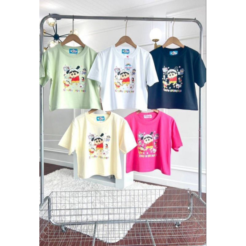 ✨CRAYON CHINCHAN✨เสื้อครอปชินจังจอมแก่น🎀BC033เสื้อยืด เสื้อทรงครอป เสื้อสกีนชินจังจอมแก่น เนื้อผ้านุ