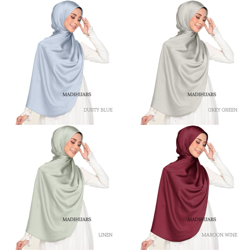 SHAWL SATIN SILK END… สาตินพันยาวทรงโค้งมาใหม่ - รูปที่ 4