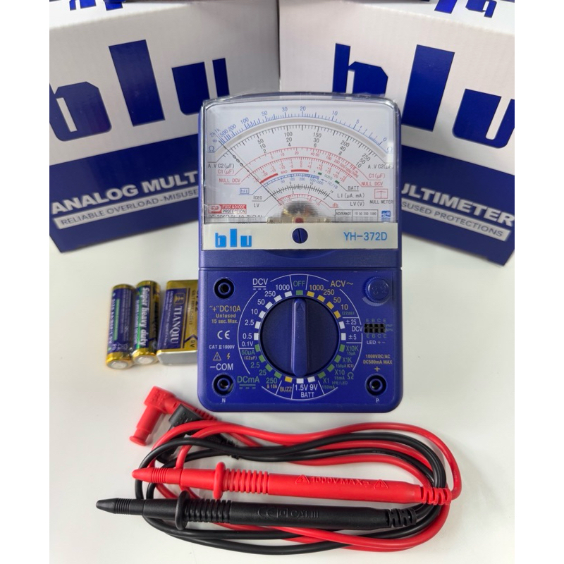 มัลติมิเตอร์แบบอนาล็อค ยี่ห้อ blu รุ่น YH-372D