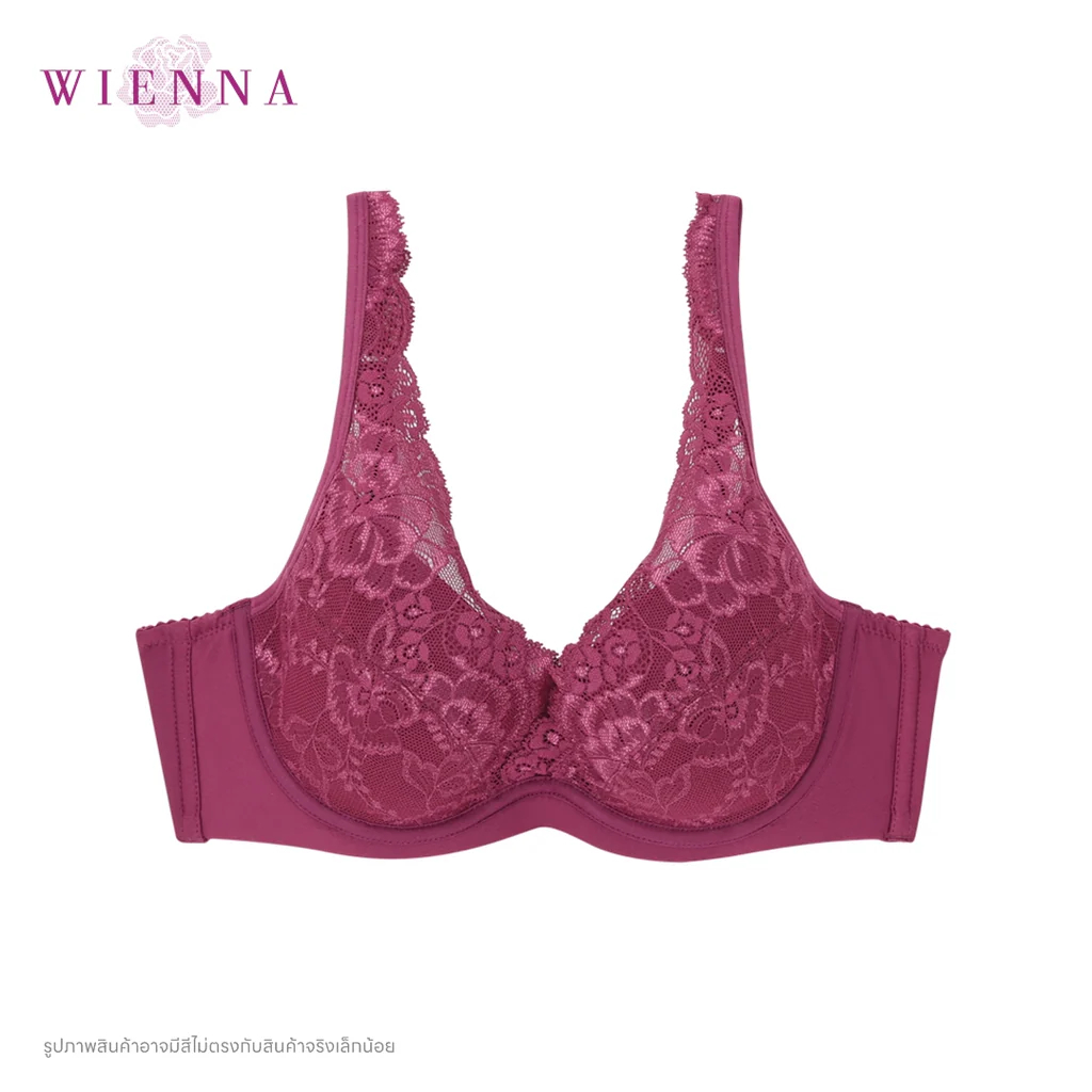 ชุดชั้นในเวียนนา บรา DB21907 Midnight Lace เสื้อชั้นใน 4/5 Cup เสริมโครง เต้าเสริมบาง