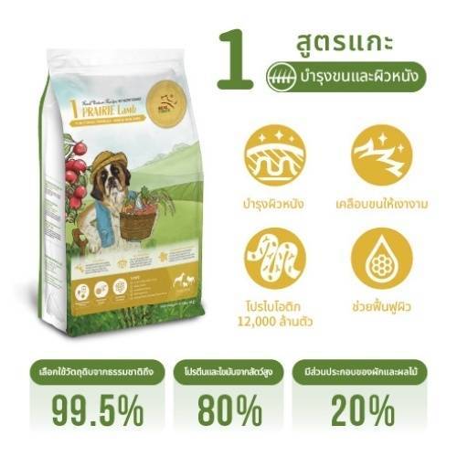 โปร 1 แถม 2 Real power Dog No.1 lamp 500 g อาหารสุนัขเกรดโฮลิสติก No.1 สูตรแกะ500 กรัม