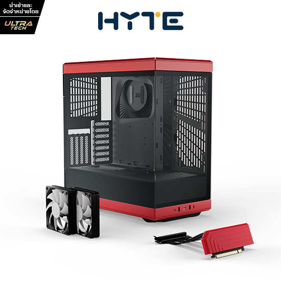 HYTE Y40 BLACK/RED (COMPUTER CASE / เคสคอมพิวเตอร์)