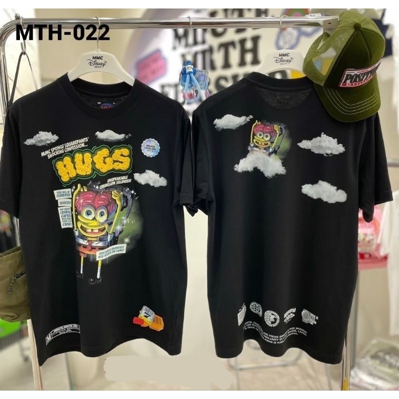 เสื้อยืด " MINUTE MIRTH 🫠 " สีดำ ( MTH-022 )