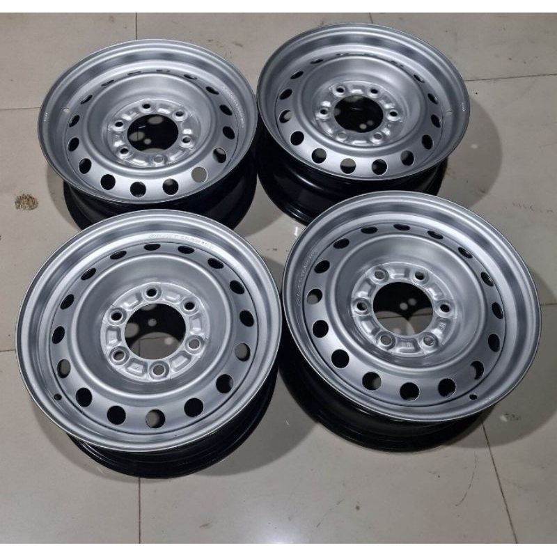 ล้อกระทะ ขอบ15 กว้าง 6.5นิ้ว6รู139 ISUZU Nissan Big-M Forntier (ราคารวม4ล้อ)แถมจุ๊บลม 4ตัวเก็บเงินปล