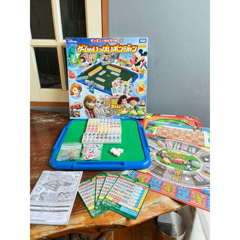 Takara Tomy Disney Characters Donjara Board Game บอร์ดเกม ไพ่นกกระจอก ญี่ปุ่น ของแท้ มือสอง