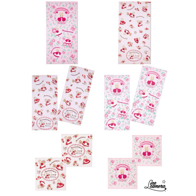ผ้าเช็ดตัว ผ้าเช็ดผม marron cream sanrio japan