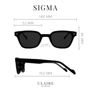 CLAIRE : (SM) แว่นกันแดด รุ่น Sigma แว่นกันแดด UV400