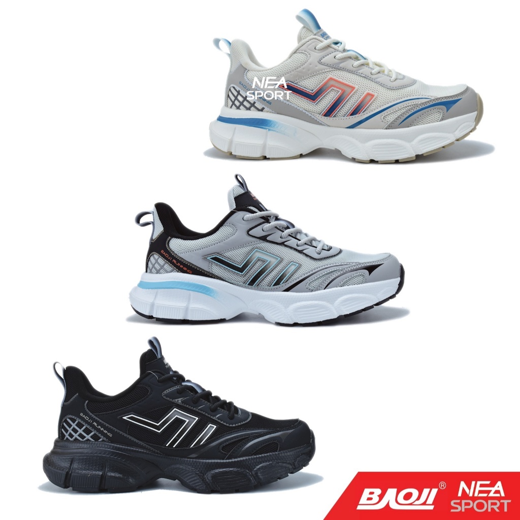 Baoji 826 Run Stars [M] NEA รองเท้าผ้าใบ ผู้ชาย บาโอจิ แท้