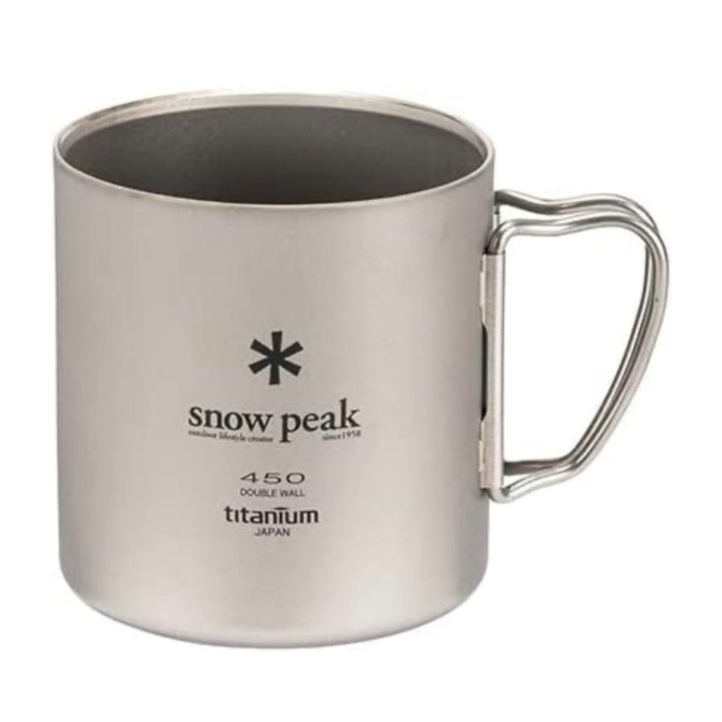 Snow Peak Titanium Double Mug 450 ml / 300 ml snowpeak แก้ว snow peak mug MG-153 MG-152