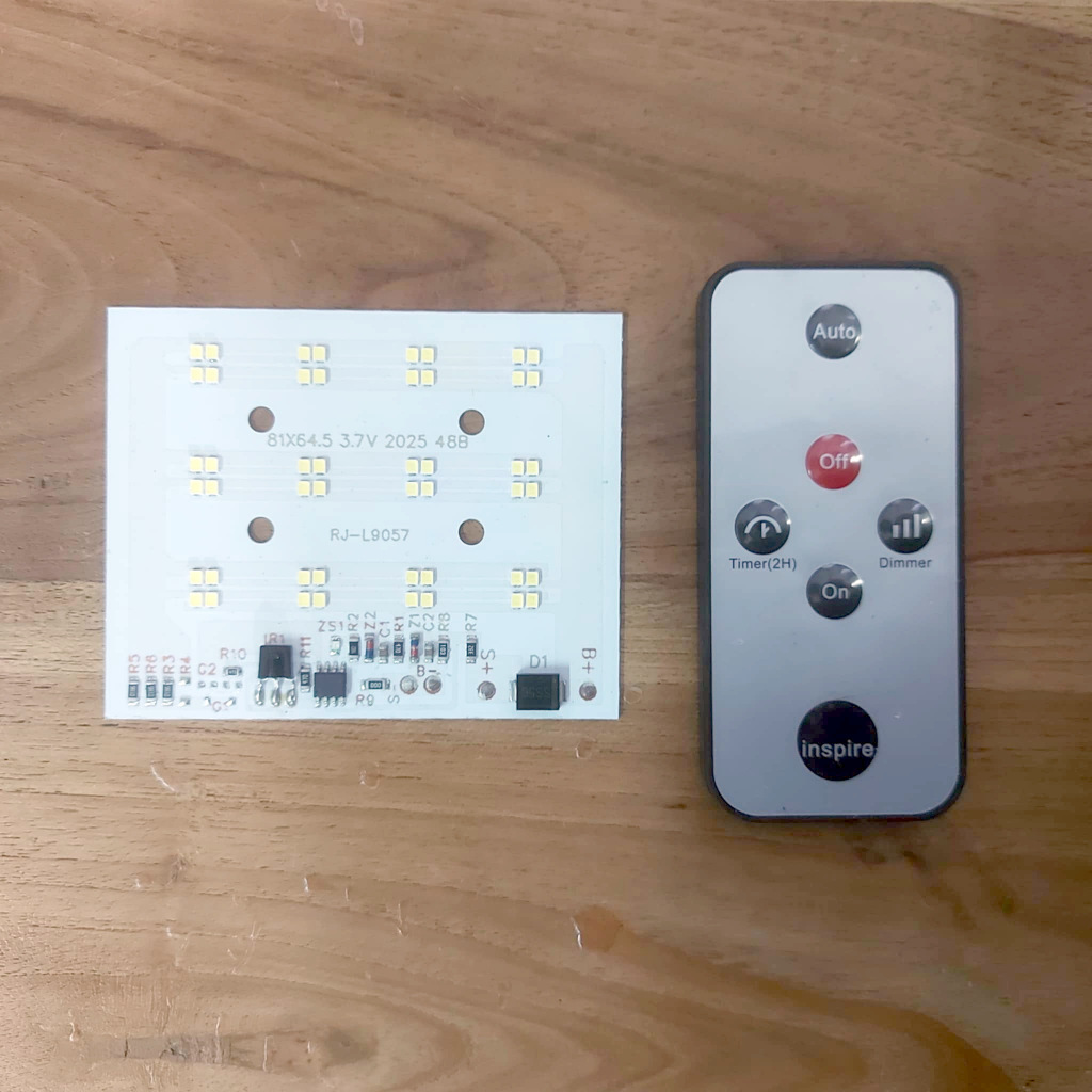 LED โซล่าเซลล์ 3.2v 3.7v DIY 01 มีให้พร้อมรีโมรท หรี่ไฟได้