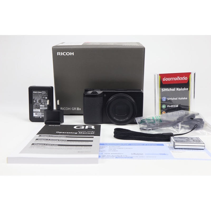 ￼(กรุงเทพฯ พร้อมส่งด่วนภายใน 3 ชม.) กล้อง RICOH GR IIIX (มือสอง) 📦มีของพร้อมส่ง📌