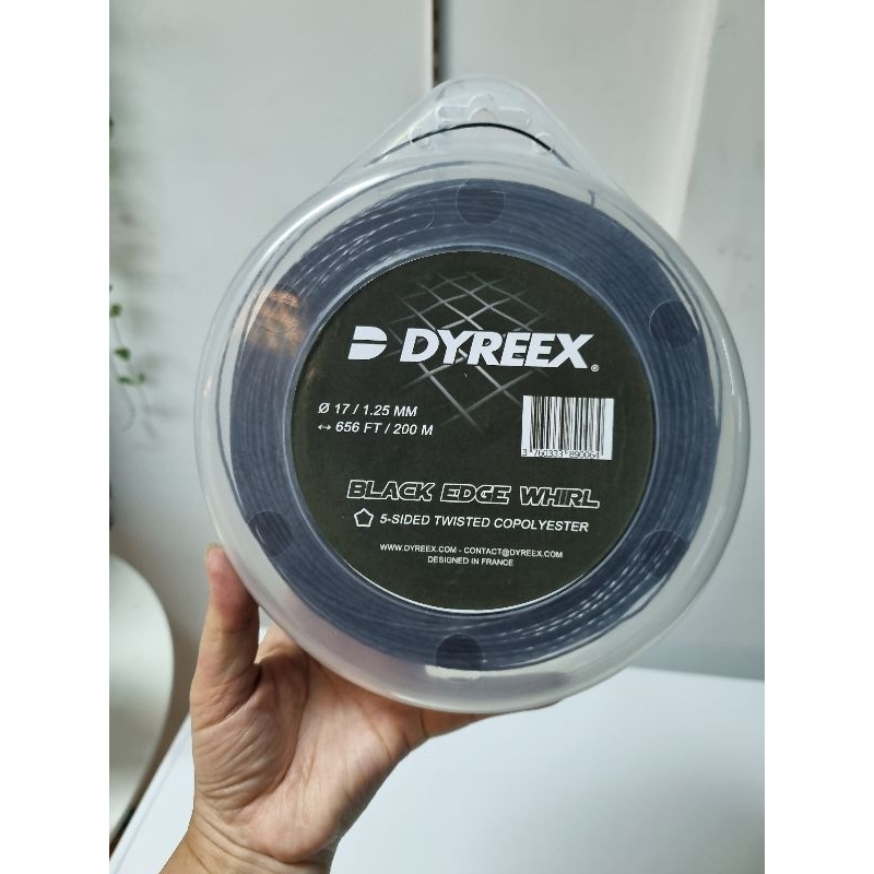 DYREEX :BLACK EDGE WHIRL เอ็น 5เหลี่ยม ขนาด 17/1.25 MM ยาว 656 FT /200 Mขายยกม้วน