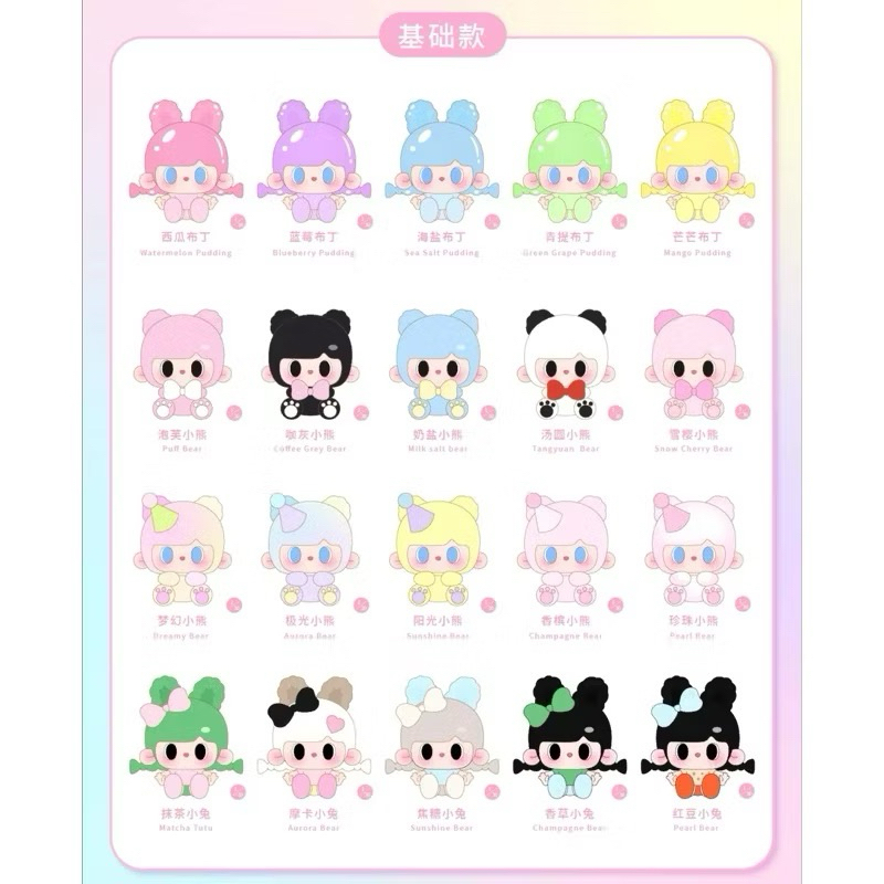 (เลือกตัว) พร้อมส่ง : TUTUBEAR Mini Happy Party