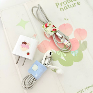 ที่เก็บสายชาร์จ เส้นเล็ก เก็บสายหูฟัง 🎀 สายรัดเคเบิล