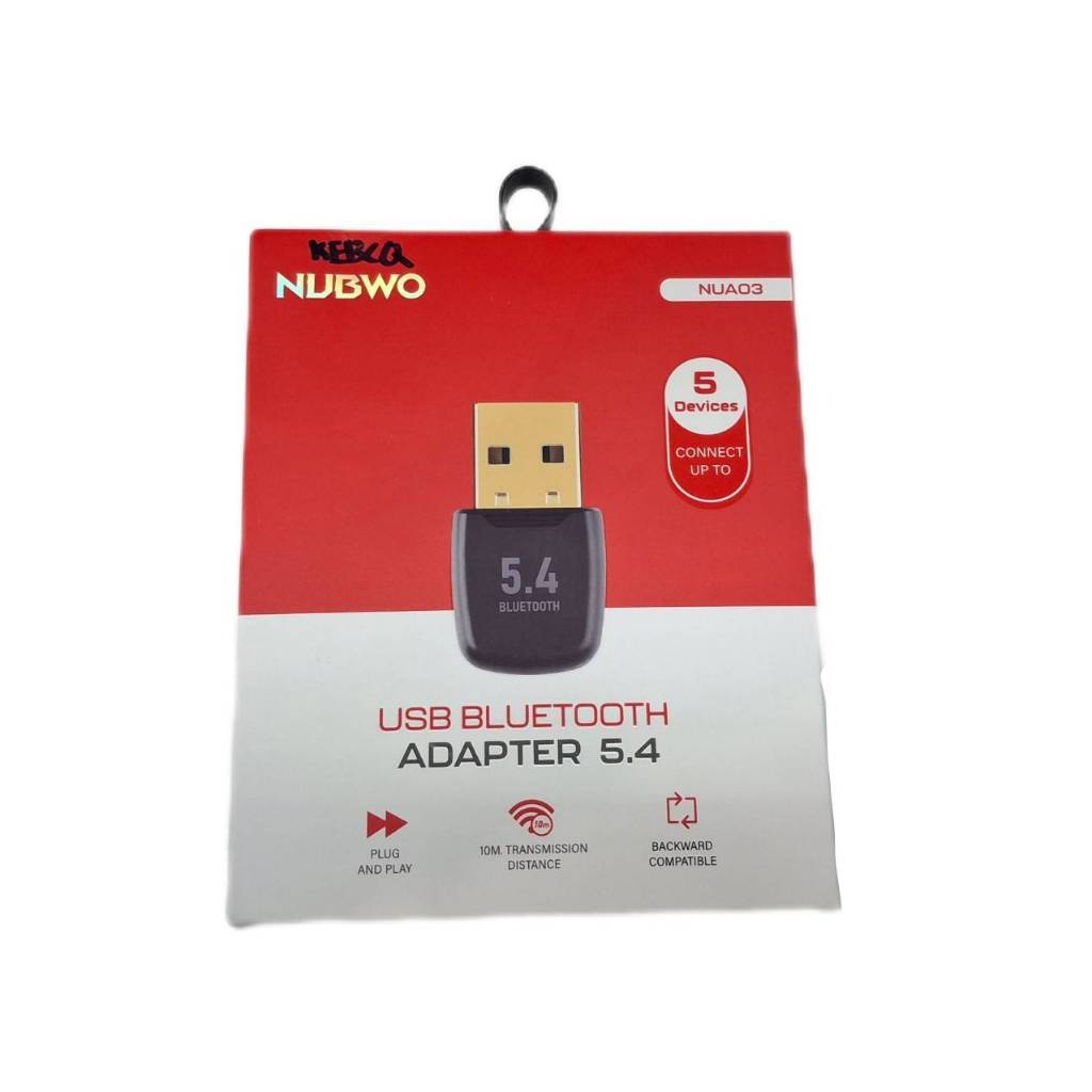 ตัวรับสัญญาBluetooth  USB Bluetooth 5.4 NUBWO รุ่น NUA03 ตัวรับสัญญา Bluetooth แบบ USB