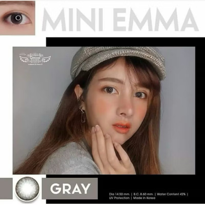 คอนแทคเลนส์ Mini Emma Gray มินิเอ็มม่า เกร 0.00 รูปที่ 8