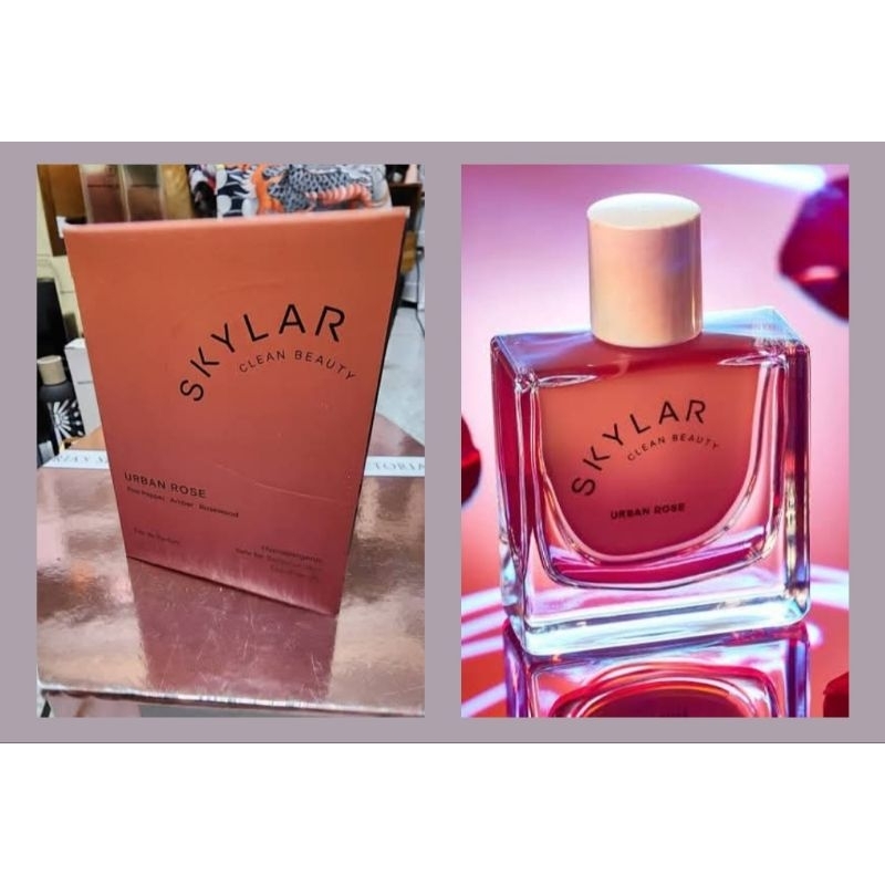 กล่องขาย SKYLAR clean beauty Urban rose eau de parfum 50ml [ 90 USD] Batch 25A