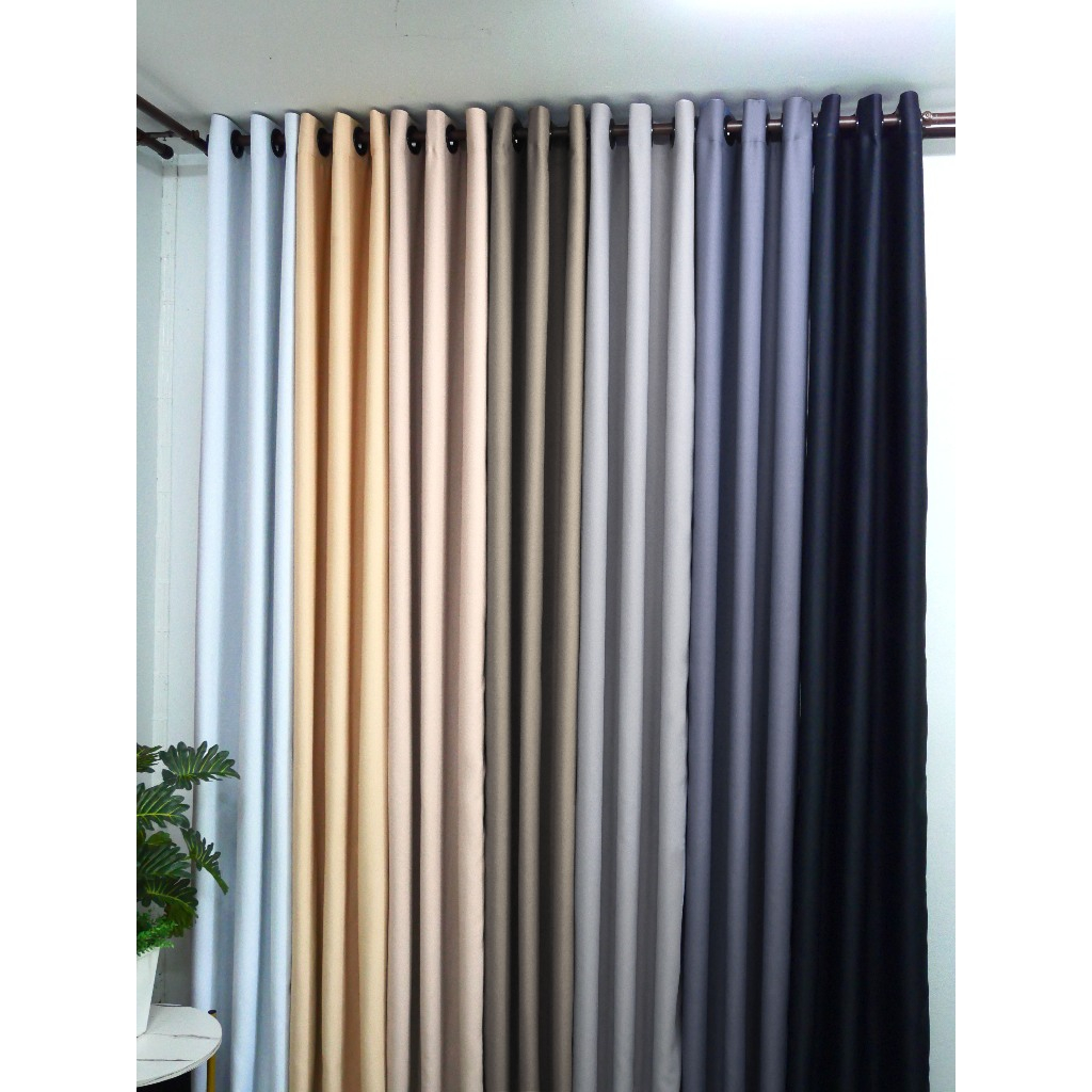 ผ้าพื้นเรียบไม่มีลาย สไตล์มินิมอล กันแสงUV