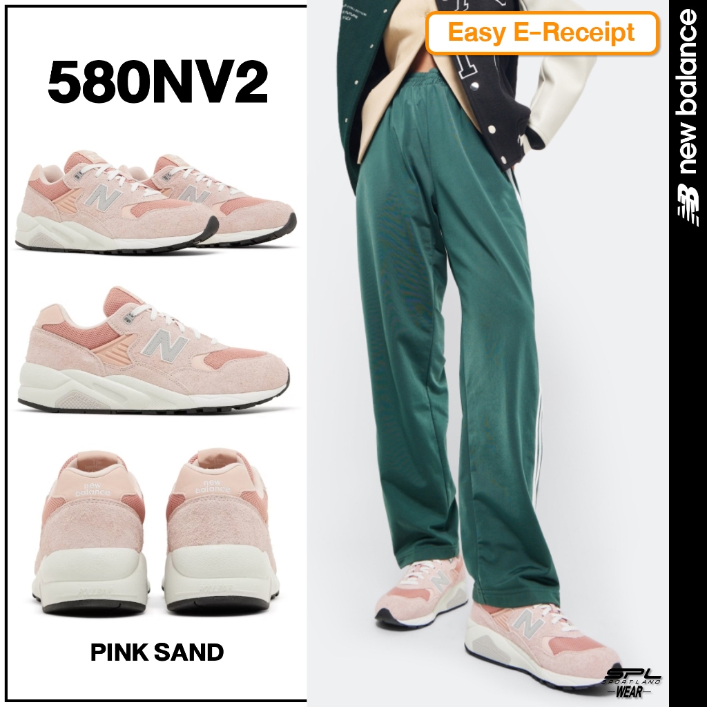 New Balance รองเท้าผ้าใบ รองเท้าแฟชั่น NB UX 580 Pink/White MT580NV2 (5800)