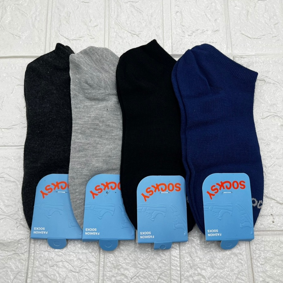 ถุงเท้าใส่ทำงาน ข้อสั้น Freesize แพ็ค12คู่ หนานุ่มใส่สบาย เท้า38-44ใส่ได้ทั้งหญิงและชาย