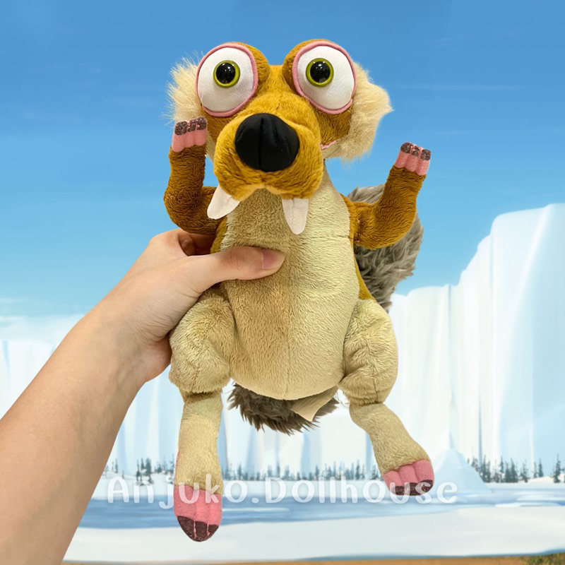 ตุ๊กตากระรอกสแครช Scrat จากเรื่อง Ice Age งานเครื่องเสีย ขนาด25ซม. [มือสอง]