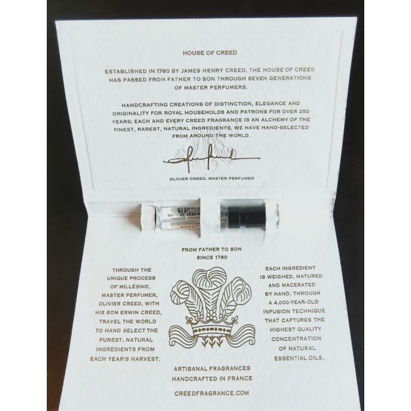 creed aventus 2ml แบบทดลอง