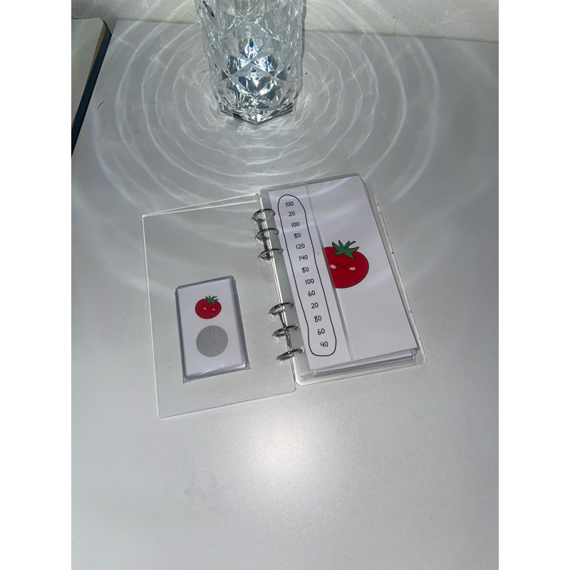 full set Tomato (แผ่นออมเงินน้องมะเขือเทศ) (ไม่รวมปกอะคลิลิค)