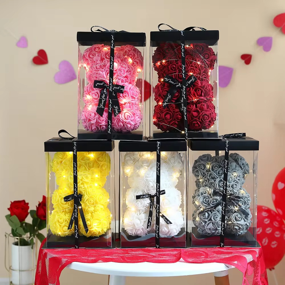 หมีกุหลาบของขวัญวาเลนไทน์ พร้อมส่ง