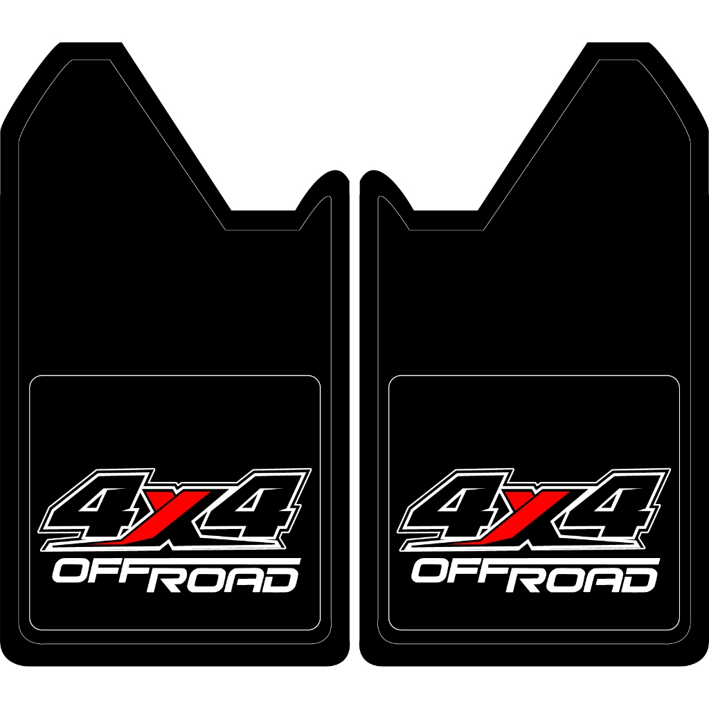 บังโคลนรถยนต์ตัวนูน 4×4 OFFROAD สีดำ แดง 1 ชุด 4 ชิ้นสำหรับรถยนต์ 1  คัน