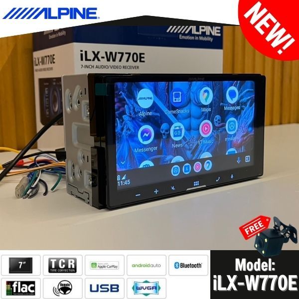 จอ7นิ้วติดรถยนต์ ALPINE รุ่น ILX-W770E รุ่นใหม่2025 อัพเกรดรถของคุณให้ดีขึ้น แถมกล้องถอยหลัง DZ