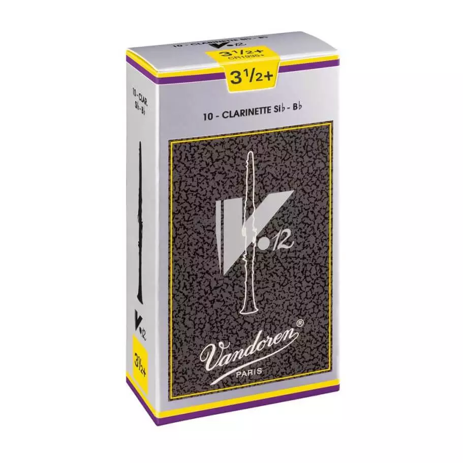 ของแท้ 100% Vandoren V12 Bb Clarinet Reeds (แยก 1 ลิ้น) ลิ้นคลาริเนตเสียงเข้ม Professional Clarinet Reed