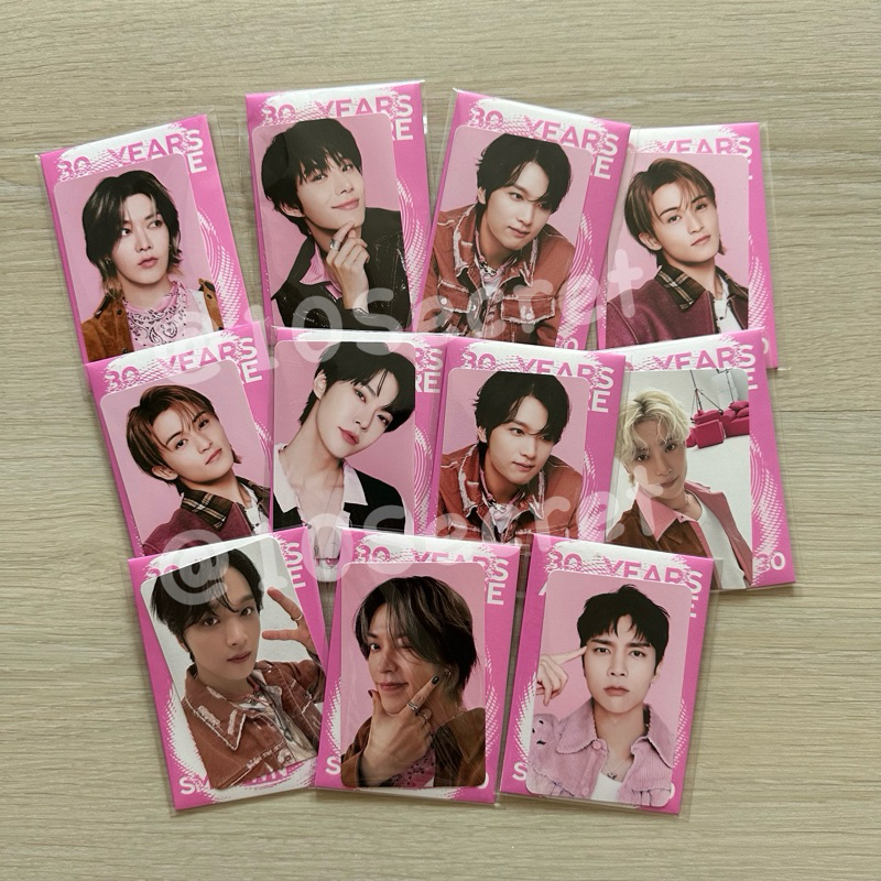 พร้อมส่ง ❗️SM 30 ปี SM town live 2025 fortune card (❗️ Random scratch card (ขูดแล้ว เฉพาะตรงชื่อ) )