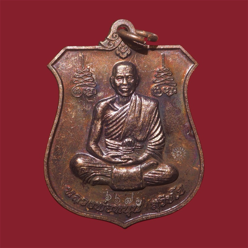 เหรียญทำน้ำมนต์ หลวงพ่อหนุน สุวิชโย วัดพุทธโมกพลาราม สกลนคร