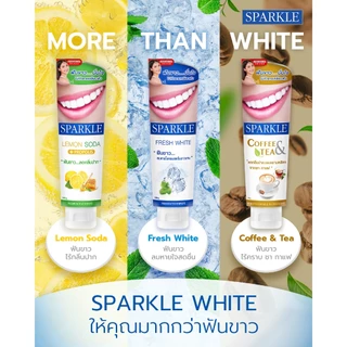 (โค้ดลด30% ในVDO!!) (แพค 4) SPARKLE ยาสีฟัน สปาร์คเคิล Fresh White ขนาด 100g. ลมหายใจหอม สดชื่น