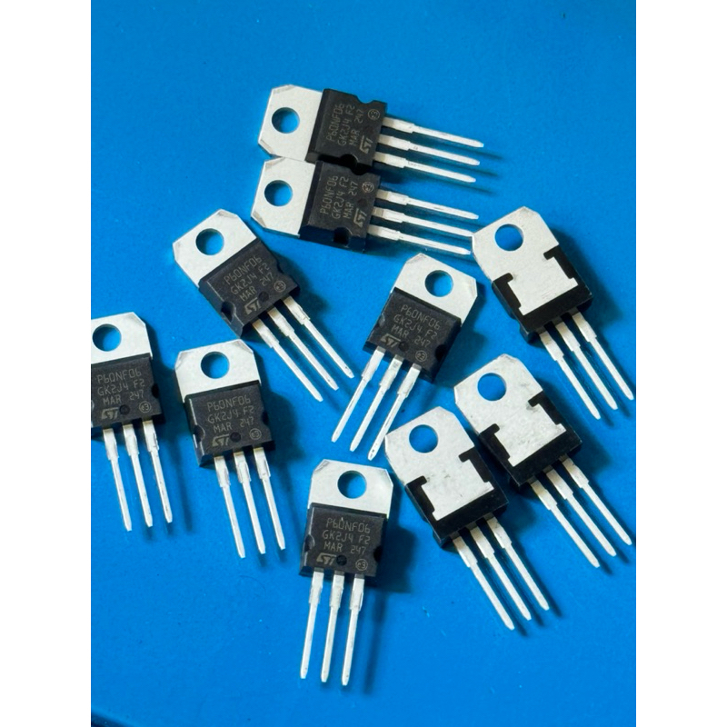 STP60NF06 N-channel 60V - 0.014Ω - 60A TO-220 MOSFET 60V60A รุ่น P60NF06 60NF06 ราคา1ชิ้น