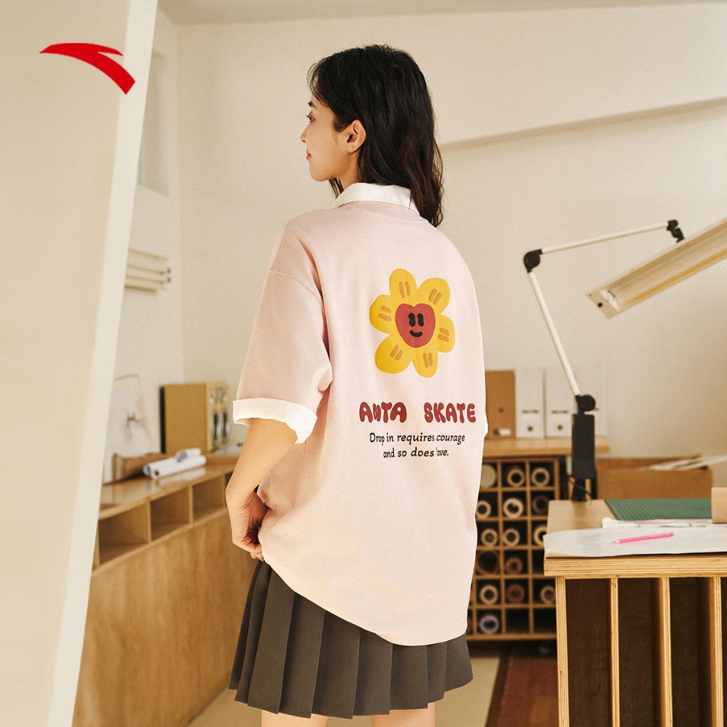 ANTA SKATE เสื้อยืดสั้นUnisex 1725B8102 Official Store