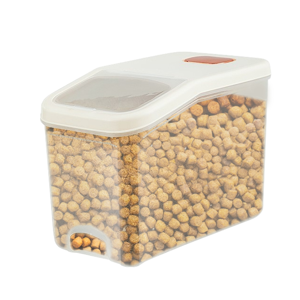 ถังใส่อาหารสัตว์ กล่องเก็บอาหาร Rice storage 7.5kg. 10kg. 15kg. สำหรับใส่อาหารสัตว์ อาหารแห้ง มีฝาปิดกันฝุ่น Petus plus