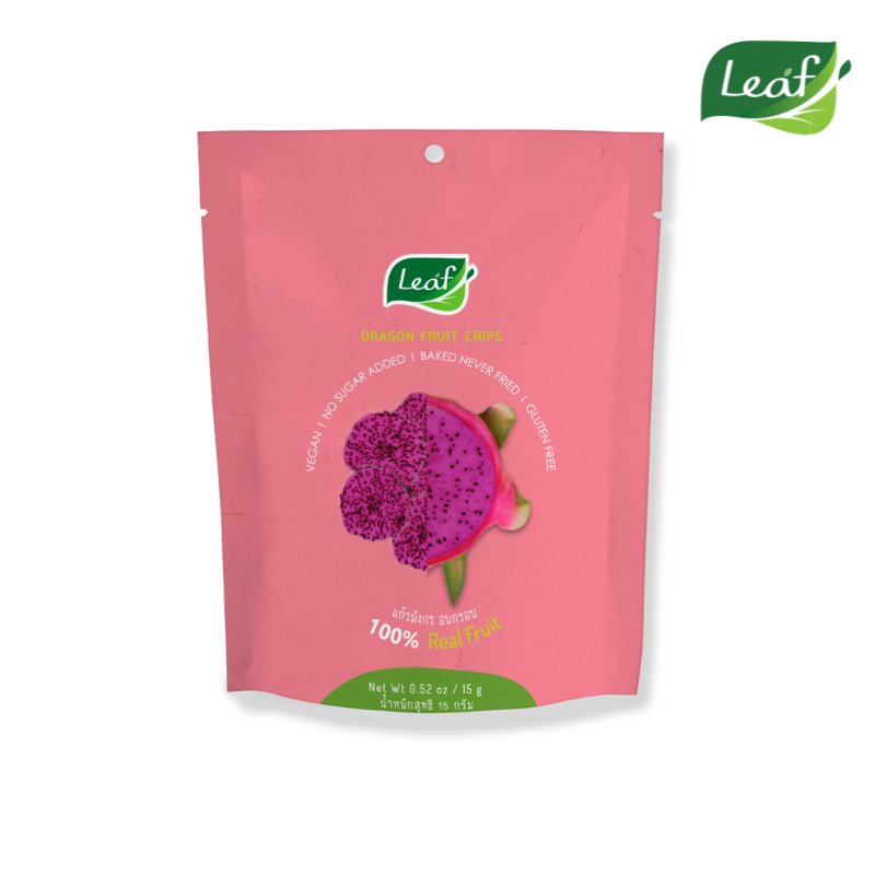 แก้วมังกรอบกรอบ 15 กรัม (Dragon Fruit Chips 15g)