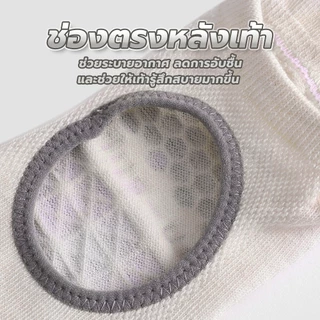 Fitness ถุงเท้าโยคะ ถุงเท้าโยคะ 35-40 Yoga Socks เว้าหลัง มีปุ่มกันลื่น ซิลิโคน ระบายอากาศได้ดี