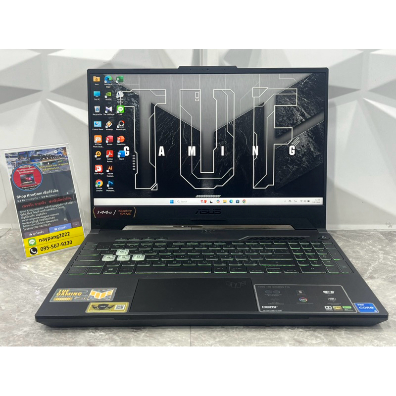 Asus TUF Gaming F15 FX507ZC4-HN081W มือสองประกันศูนย์ 28-12-2025 Core i5-12500H RTX 3050 4GB Ram 16 