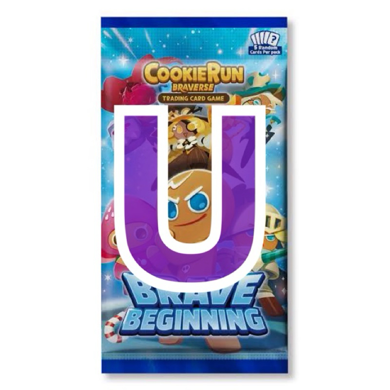CookieRun Braverse TCG (U) สีม่วง : Brave Beginning (Eng Ver.) การ์ดคุกกี้รัน