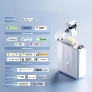 NIIMBOT D110_M เครื่องพิมพ์ฉลากความร้อนไร้หมึกแบบพกพา การเชื่อมต่อบลูทูธ สายเคเบิลชื่อป้ายราคา