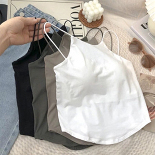 เสื้อสายเดี่ยว ชุดชั้นในหญิง บราสายเดี่ยว มีฟองน้ำในตัว ผ้านิ่มยืด รุ่น L1158/L1045 - รูปที่ 6