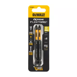 DEWALT - DT70567T-QZ ดอกไขควง PH2 FLEXTORQ ขนาด 89mm. 2 ชิ้น