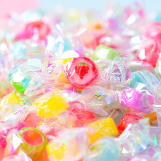 ลูกอมตัด 50-100 ชิ้น Mini Candy Crush handmade fruit ลูกอมตัด ลูกอมมินิจิ๋ว ลูกอมแฮนด์เมด ผลไม้รวม