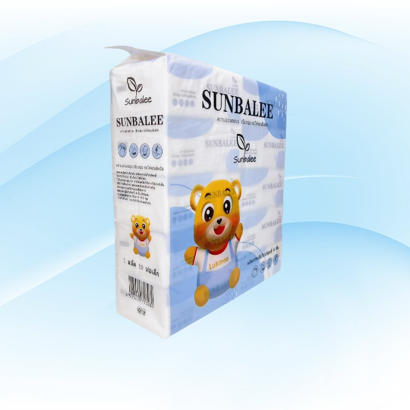 [ลัง 10 แพค] SUNBALEE หมีขาว กระดาษทิชชู่เช็ดหน้า ห่อ336แผ่น หนา4ชั้น แพค10ห่อ - รูปที่ 3