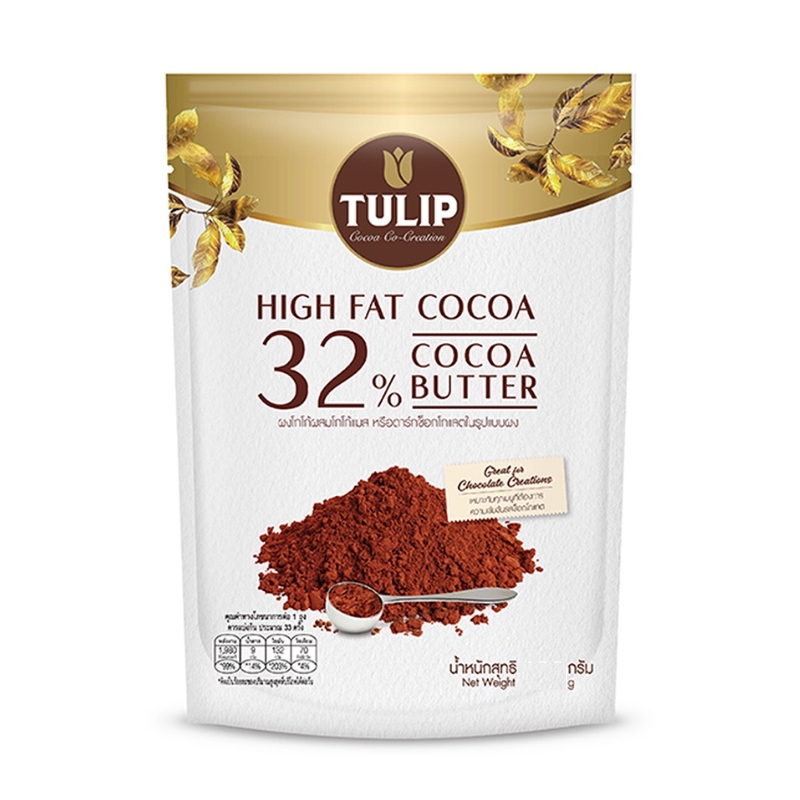 Tulip ผง โกโก้ ชนิดไขมันโกโก้สูง 350 - 440 กรัม