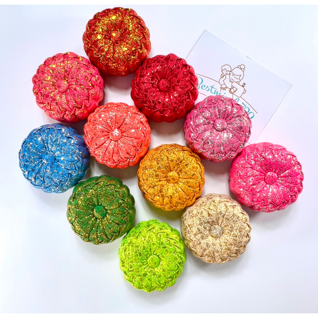 หมอนฟักทอง ปักเข็ม  มีหลายสี